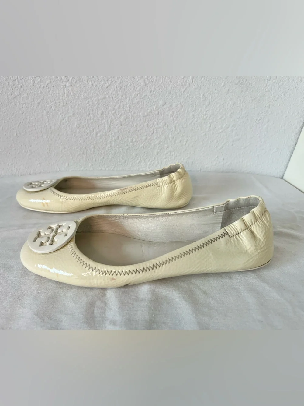 Tory Burch Minnie Patent Leather Travel Ballet Flat